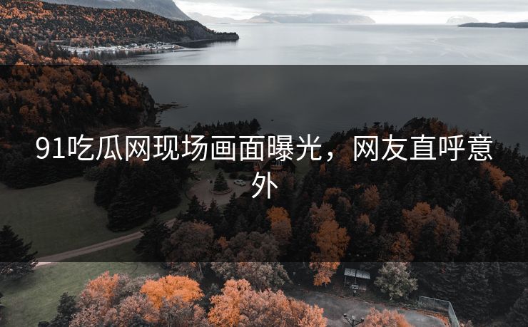 91吃瓜网现场画面曝光，网友直呼意外